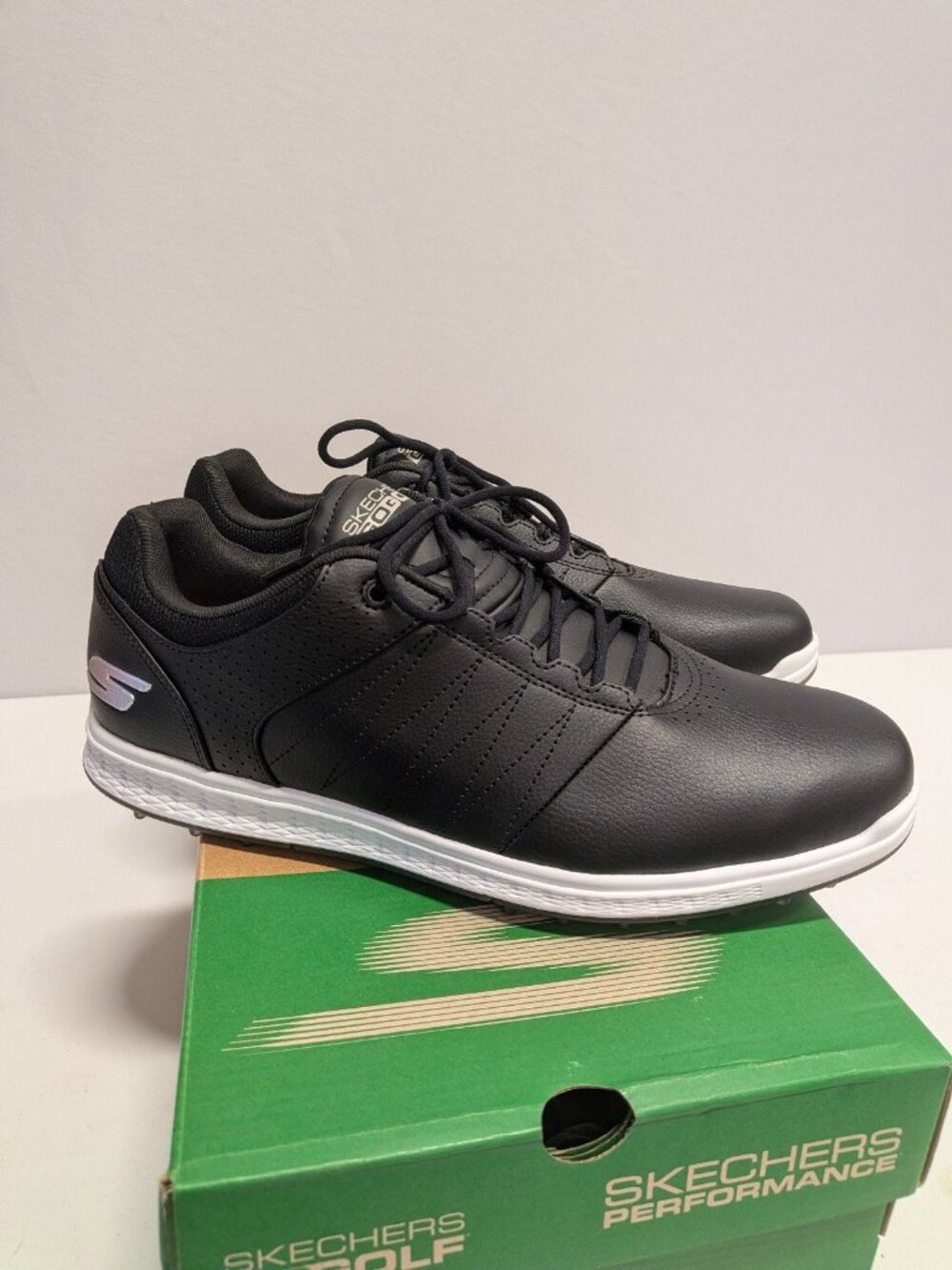 Skechers Go Golf Extra Wide Shoes 11 Black Golf Pivot 54545EWW Water Repellent